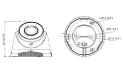 HiLook IP kamera IPC-T280H(C)/ Turret/ 8Mpix/ 2.8mm/ H.265+/ krytí IP67/ IR 30m