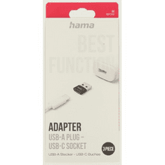 Hama redukce USB-A na USB-C, kompaktní, 3 ks