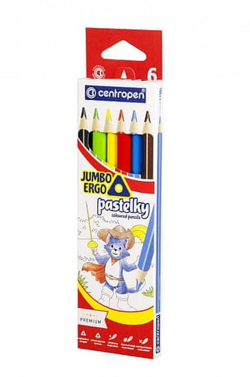 Centropen Pastelky 9522 Jumbo trojhranné (6 ks)