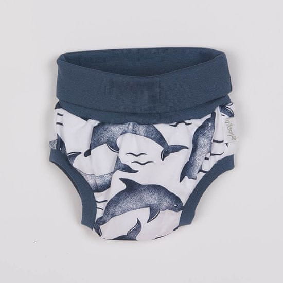 NICOL Kojenecké bavlněné kraťasy-bloomers Dolphin - 3-6 m