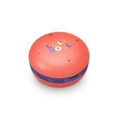 Energy Sistem Lol&Roll Pop Kids Speaker Orange, Přenosný Bluetooth repráček s výkonem 5 W a funkcí omezení výkonu