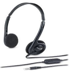 Genius headset - HS-M200C, sluchátka s mikrofonem single jack