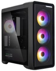 Zalman skříň M3 Plus RGB / Mini tower / Micro ATX / USB 3.0 / 2x USB 2.0 / RGB / průhledná bočnice