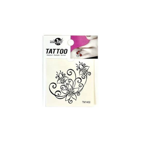 KN KN Dočasné tetování - Spirály květů (TM1402)
