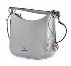 Michael Kors dámská kabelka cossbody KELSEY 32R3S3KC1L PEARL GREY SM POUCHETTE LEATHER