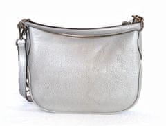 Michael Kors dámská kabelka cossbody KELSEY 32R3S3KC1L PEARL GREY SM POUCHETTE LEATHER