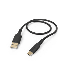 Hama kabel USB-C 2.0 typ A-C 1,5 m Flexible, silikonový, černá