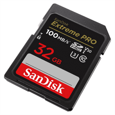 SanDisk Extreme PRO 32GB SDHC Memory Card 100MB/s and 90MB/s, UHS-I, Class 10, U3, V30