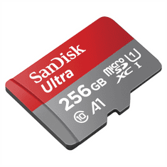 SanDisk Ultra microSDXC 256 GB + SD Adapter 150 MB/s A1 Class 10 UHS-I