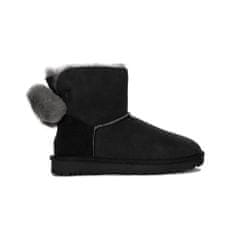 Ugg Australia Sněhovky černé 37 EU Min Bailey Fuzzy Bow