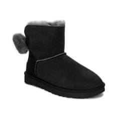 Ugg Australia Sněhovky černé 37 EU Min Bailey Fuzzy Bow