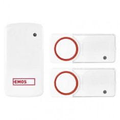 Emos EMOS Bezbateriový domovní bezdrátový zvonek P5750.2T 3402119000