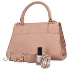MaxFly Elegantní dámská koženková kabelka do ruky Lokera, růžová