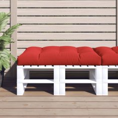 shumee VidaXL Pallet Cushion Red 120x80x12 cm Látka