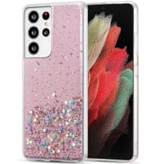 WOZINSKY Wozinsky Star Glitter silikonové pouzdro pro Samsung Galaxy S30 Ultra/Galaxy S21 Ultra 5G - Růžová KP8877