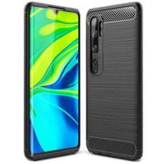 IZMAEL Pouzdro Carbon Bush TPU pre Xiaomi Mi Note 10/Mi Note 10 Pro - Černá KP19378