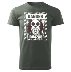 STRIKER Tričko Danger biohazard Barva: Bílá, Velikost: XXL