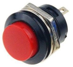 HADEX Tlačítko R13-507 OFF-(ON) 250V/3A do otvoru 16mm červené