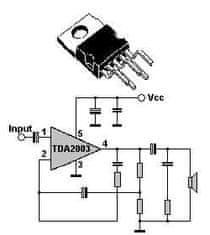 HADEX TDA2003 NF zesilovač 12W pentawat