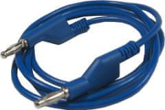 HADEX Propojovací kabel 1mm2/ 1m s banánky modrý