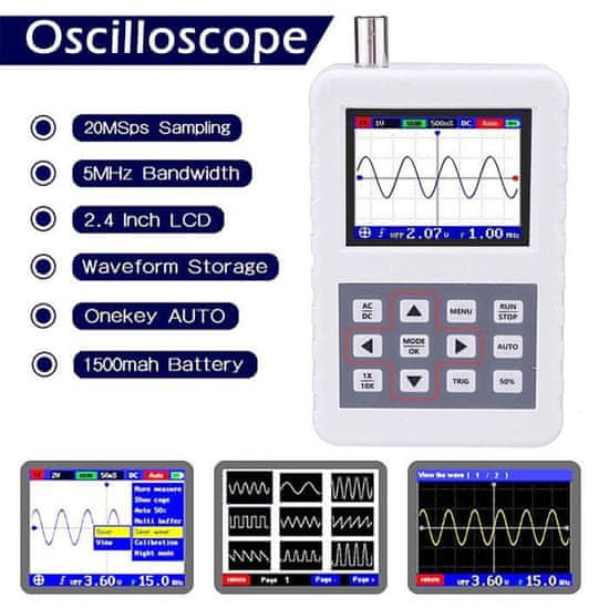 HADEX Osciloskop 5MHz DSO FNIRSI PRO /ADS2050H/