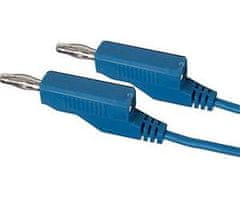 HADEX Propojovací kabel 0,35mm2/ 1m s banánky modrý