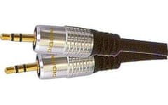 HADEX Kabel Jack 3,5 - Jack 3,5 stereo, kabel 5mm, 3m