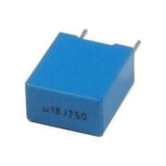 HADEX 180n/250V TC354, svitkový kondenzátor radiální, RM=7,5mm