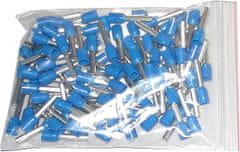 HADEX Dutinka pro kabel 2,5mm2 modrá,l=12mm (E2512), balení 100ks