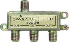 HADEX Rozbočovač IN/3xOUT 5-900 MHz s F konektory
