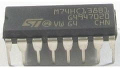 HADEX 74AHC138, dekodér 1 z 8, demultiplexer DIL16 /M74HC138,74138/