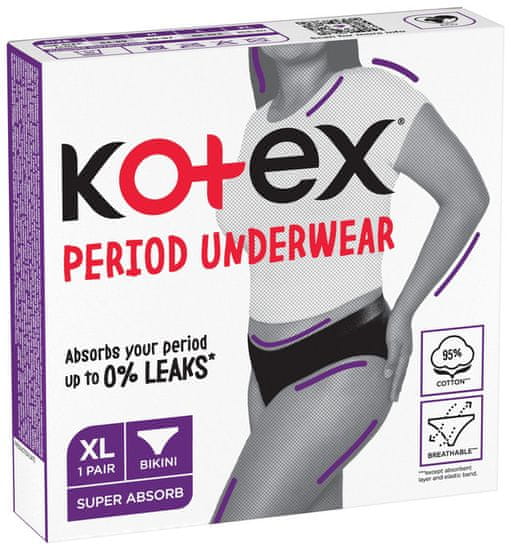 Kotex Period Underwear menstruační kalhotky vel. XL