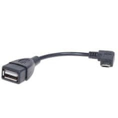 HADEX Redukce USB micro úhlový / USB (A) 2.0 OTG CL-61