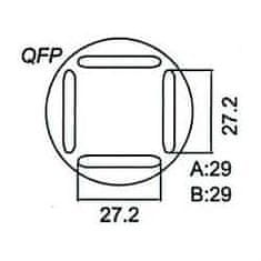 HADEX Nástavec na vyfoukávačku QFP 27,2x27,2mm