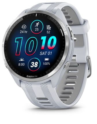 ultra výkonné chytré hodinky smartwatch pro vrcholové sportovce moderní lehké chytré hodinky běžecké hodinky triatlonové hodinky chytré hodinky Garmin Forerunner 965 integrovaný hudební přehrávač poslech hudby výkonná GPS Bluetooth odolné do hloubky 50m certifikace 5ATM bezkontaktní platby garmin pay baterie s výdrží 21 dní více než 30 sportovních profilů denní návrhy tréningu na míru čas na zotavení race predictor měření srdečního rytmu krokoměr gps glonass galileo wifi ant plus body battery energy monitor smart notifikace detekce pádů výkonné chytré hodinky běžecké hodinky pro běžce triatlon vytvalostní běh multisport mp3 přehrávač vlastní hudba Kulatý 1.4″ AMOLED displej s tvrzené sklo Gorilla Glass DX připojení Bluetooth, ANT+ a Wi-Fi PACEPRO vícepásmová GPS NFC