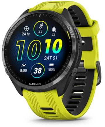 ultra výkonné chytré hodinky smartwatch pro vrcholové sportovce moderní lehké chytré hodinky běžecké hodinky triatlonové hodinky chytré hodinky Garmin Forerunner 965 integrovaný hudební přehrávač poslech hudby výkonná GPS Bluetooth odolné do hloubky 50m certifikace 5ATM bezkontaktní platby garmin pay baterie s výdrží 21 dní více než 30 sportovních profilů denní návrhy tréningu na míru čas na zotavení race predictor měření srdečního rytmu krokoměr gps glonass galileo wifi ant plus body battery energy monitor smart notifikace detekce pádů výkonné chytré hodinky běžecké hodinky pro běžce triatlon vytvalostní běh multisport mp3 přehrávač vlastní hudba Kulatý 1.4″ AMOLED displej s tvrzené sklo Gorilla Glass DX připojení Bluetooth, ANT+ a Wi-Fi PACEPRO vícepásmová GPS NFC