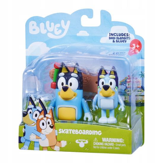 TM Toys Bluey Jízda na skateboardu - sada 2 figurek