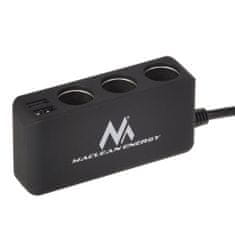 Maclean Rozdělovač zásuvky zapalovače x 3 + 2x USB MCE117 42461