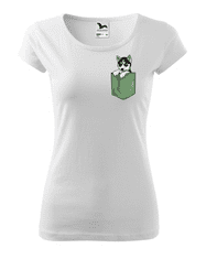 Fenomeno Dámské tričko Husky Velikost: L, Barva trička: Bílé