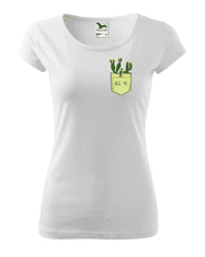 Fenomeno Dámské tričko Kaktus Velikost: XL, Barva trička: Bílé