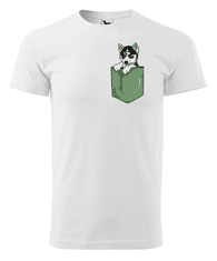 Fenomeno Pánské tričko Husky Velikost: XL, Barva trička: Bílé