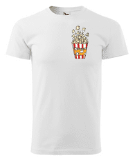 Fenomeno Pánské tričko Popcorn Velikost: 2XL, Barva trička: Bílé