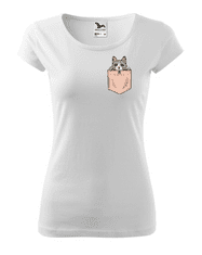Fenomeno Dámské tričko Kočka Velikost: S, Barva trička: Černé