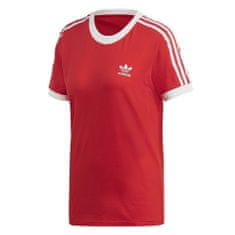 Adidas Tričko červené S 3 Stripes Tee