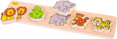 Bigjigs Toys Dřevěné vkládací puzzle - safari