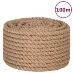 Greatstore Jutové lano 100 m dlouhé 6 mm silné