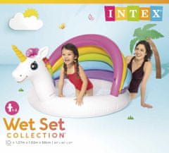 Intex Bazén nafukovací dětský UNICORN pr.127cm, se stříškou