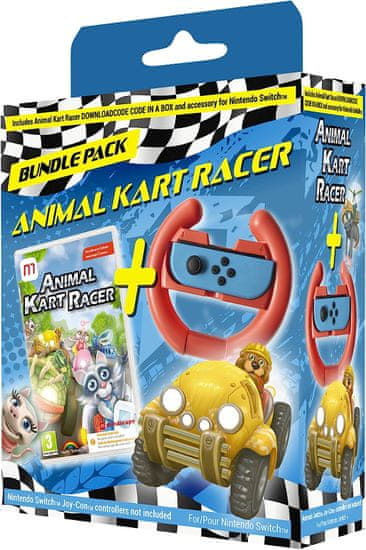 INNA Animal Kart Racer Wheel Bundle Pack NSW - KÓD V KRABIČCE