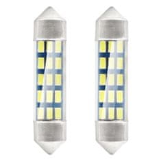 AMIO LED žárovky Standard 3014 15smd Firstenoon C5W C10W C3W 39mm bílý 12V