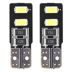 AMIO LED žárovky CANBUS 4SMD 5730 T10 (W5W) Bílá